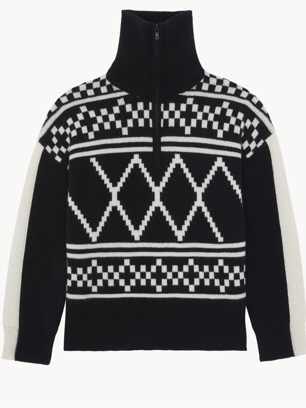 Kujten SWEATER ALISON HENLEY BLACK